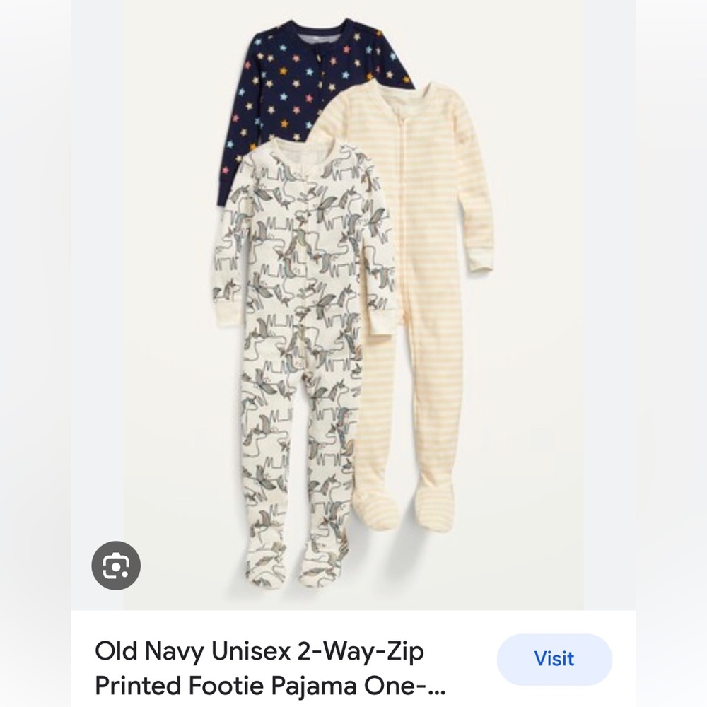 NWT old navy footed pajamas